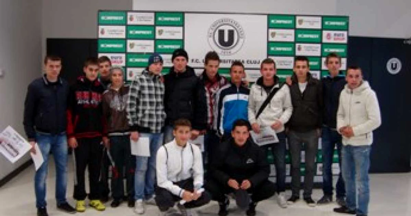 Elevii au vizitat Cluj Arena. Foto: universitateacluj.ro 