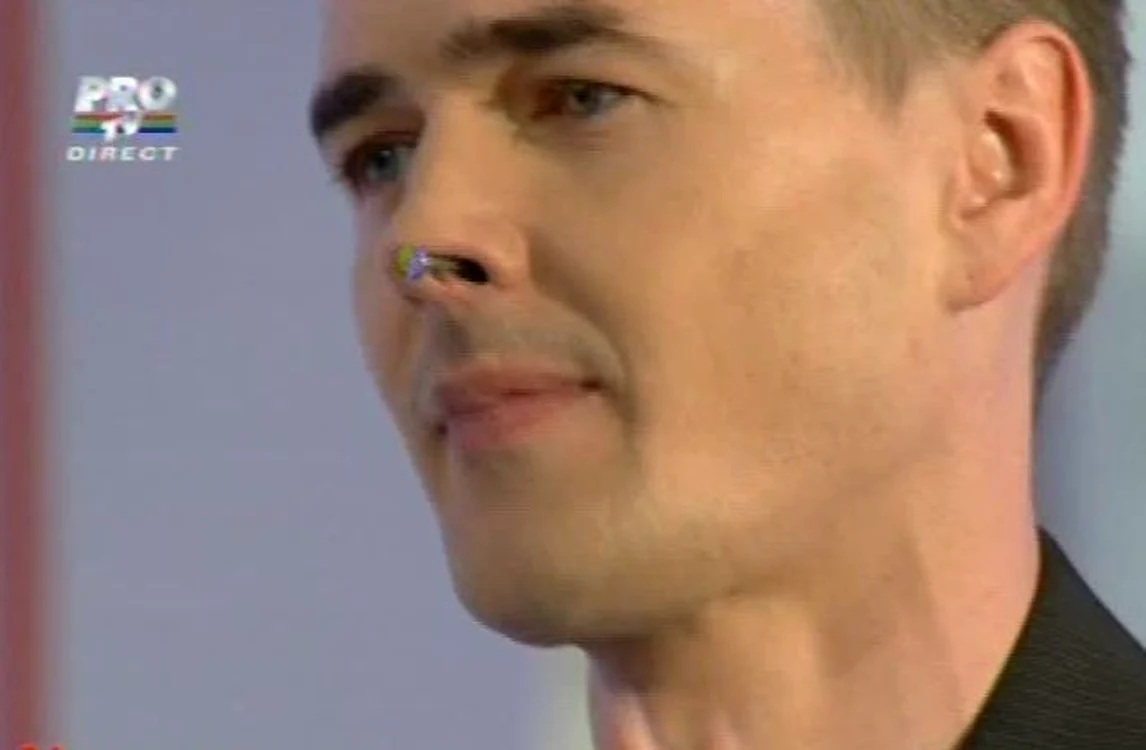 Cristian Gog şi-a bătut un cui în nas (Foto: captură video Pro TV)