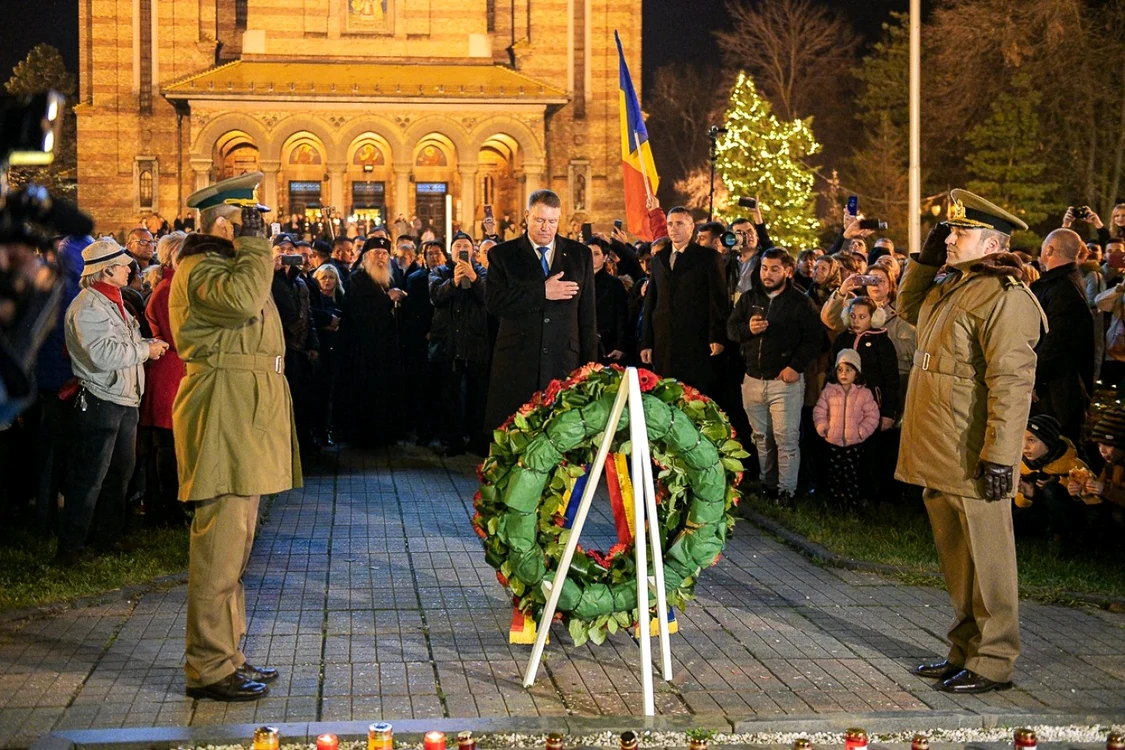 Klaus Iohannis la fost la Timişoara pentru a marca 30 de ani de la declanşarea Revoluţiei din Decembrie 1989 FOTO Facebook/Klaus Iohannis