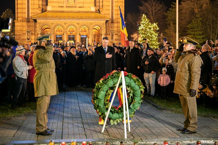 Klaus Iohannis la fost la Timişoara pentru a marca 30 de ani de la declanşarea Revoluţiei din Decembrie 1989 FOTO Facebook/Klaus Iohannis