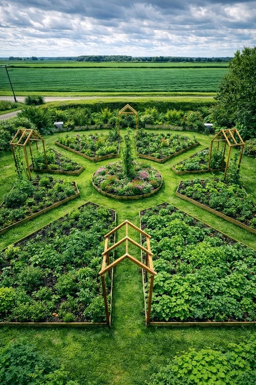 Permacultură într-o grădină circulară: design, echilibru și sustenabilitate F: Green Garden Tips FB