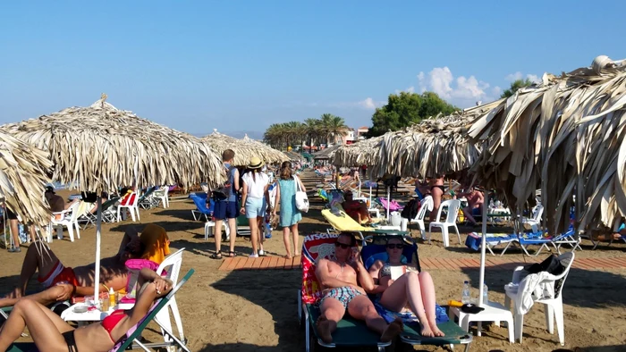 Plajele din Chania sunt pline de turişti veniţi din toată Europa