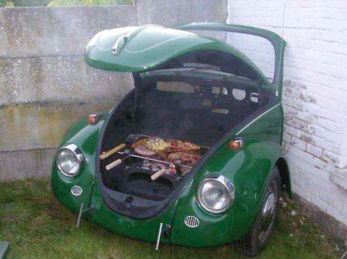 Până ieri, Broscuţa Volkswagen era spaima şoselelor, acum face nişte grătare demenţiale