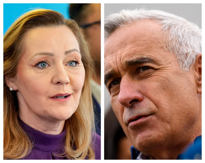 Elena Lasconi şi Călin georgescu. Colaj Mediafax/foto Inquam