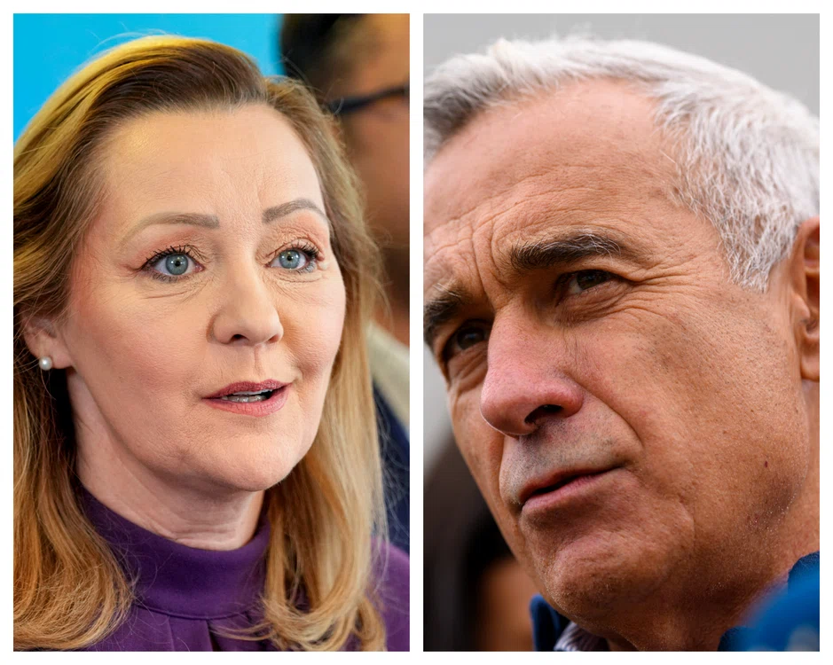 Elena Lasconi și Călin Georgescu / foto: Mediafax / INQUAM