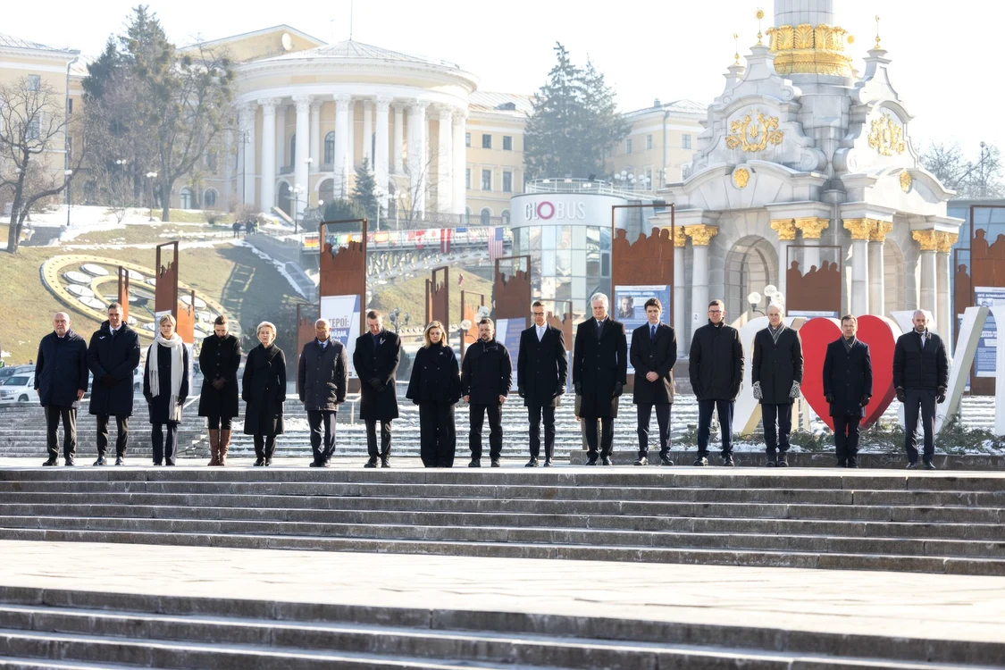 Liderii europeni marchează cea de-a 3-a aniversare a invaziei ruse FOTO Profimedia