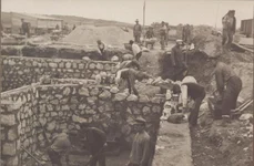 Inspecție la lucrările de execuție a clădirilor din stația Botna (linia ferată Revaca – Câinari), din Basarabia (© iMAGO Romaniae)