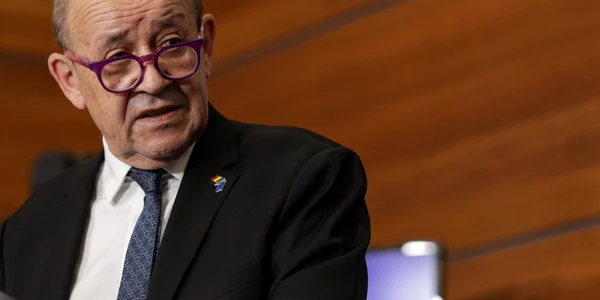 Declaraţii MAE - Bogdan Aurescu - Jean Yves Le Drian - 3 feb 2022 / FOTO Inquam Photos / Octav Ganea