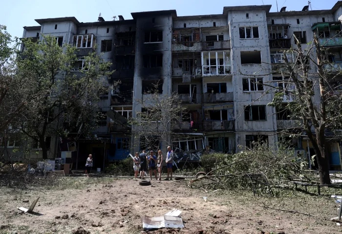 Bloc distrus in Bakhmut - Donetk FOTO AFP