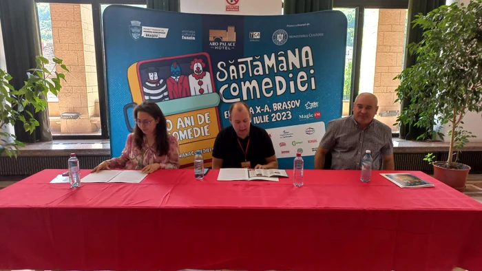 Organizatorii Săptămânii comediei la Brașov FOTO Ioan Buciumar