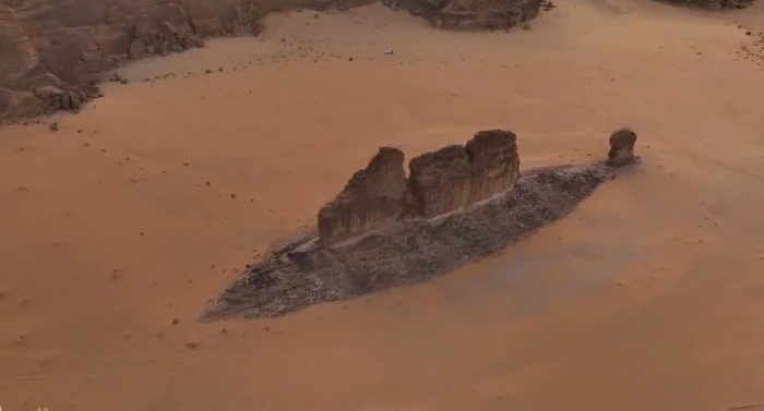 Imaginea spectaculoasă a fost realizată cu ajutorul dronei FOTO Captură video