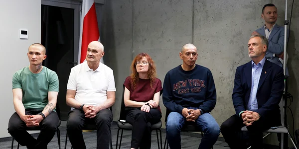 Dizidenții belaruși eliberați au participat la o conferință de presă în Vilnius, Lituania. FOTO Profimedia
