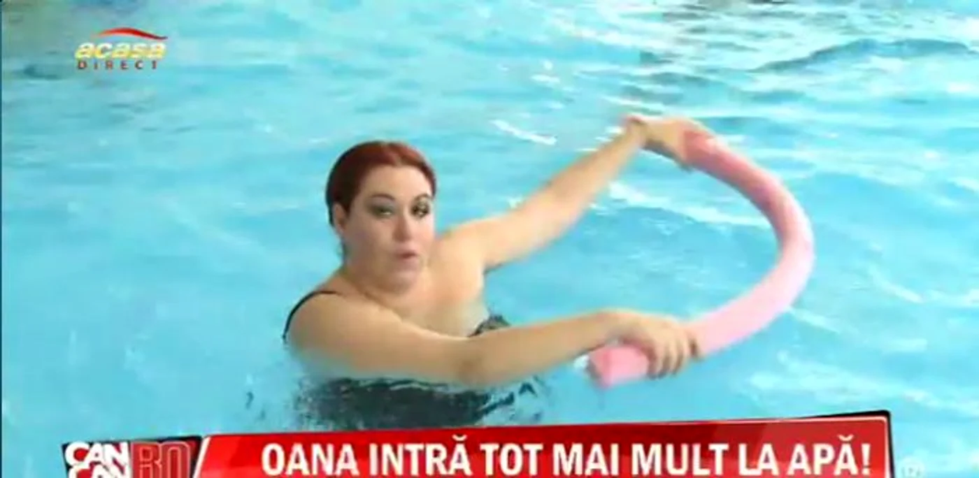 Oana Roman, gimnastică în apă