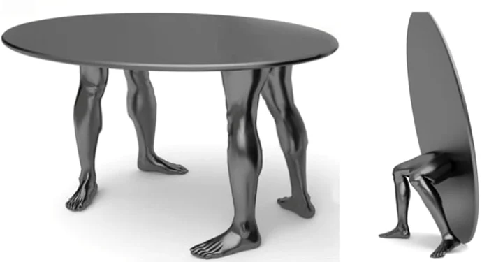 Mobilă inspirată de corpul uman