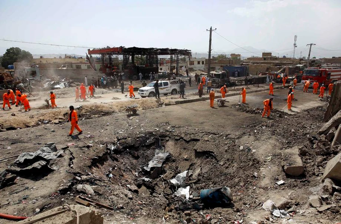 Se pare că atacul terorist ar fi vizat cu precădere Ambasada României din Kabul Foto: EPA
