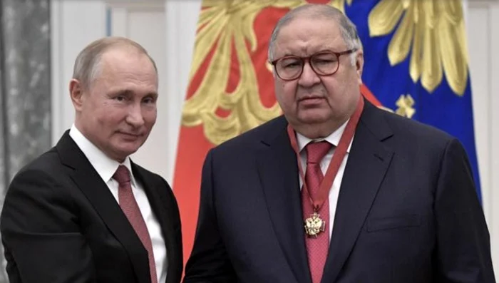 Vladimir Putin și Alișer Usmanov  FOTO: X