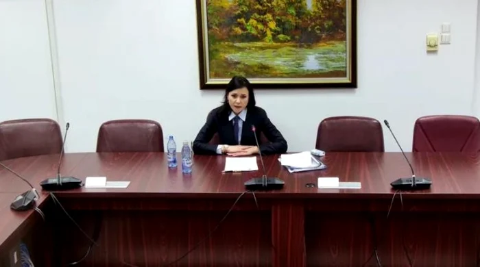 Cristina Chiriac, la interviul pentru funcţia de procuror general. FOTO: captură video
