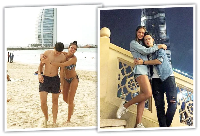 Andreea şi Alexandru s-au distrat de minune în Emirate