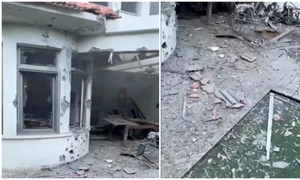 Fragmente de rachete au căzut pe o casă din Ierusalim după atacuri lansate din Iran FOTO colaj X