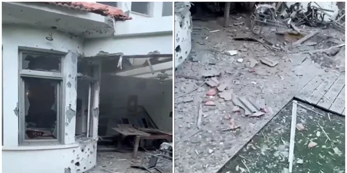 Fragmente de rachete au căzut pe o casă din Ierusalim după atacuri lansate din Iran FOTO colaj X