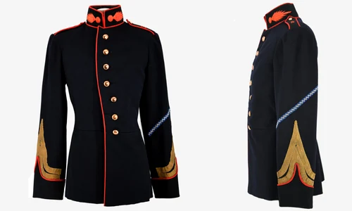 Vestonul de plutonier t.r. al Batalionului de Specialități, model 1912 (foto: Muzeul Militar Naţional „Regele Ferdinand I”)