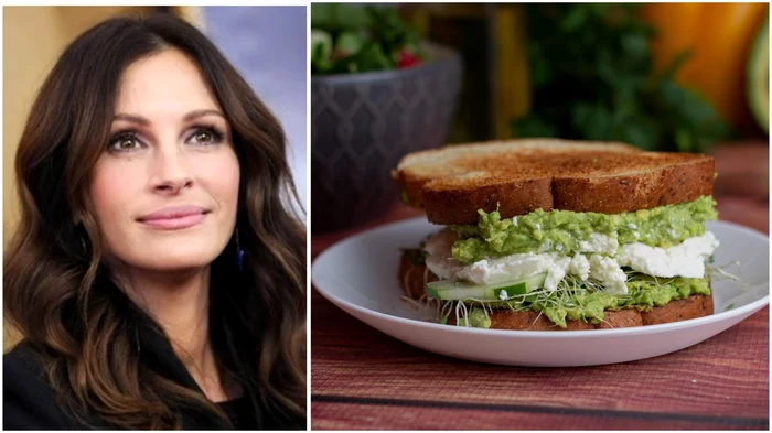 Ce sandviș prefera Julia Roberts în copilărie - Foto: colaj Click!