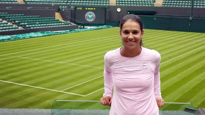 Raluca Olaru, la Wimbledon. FOTO: Facebook