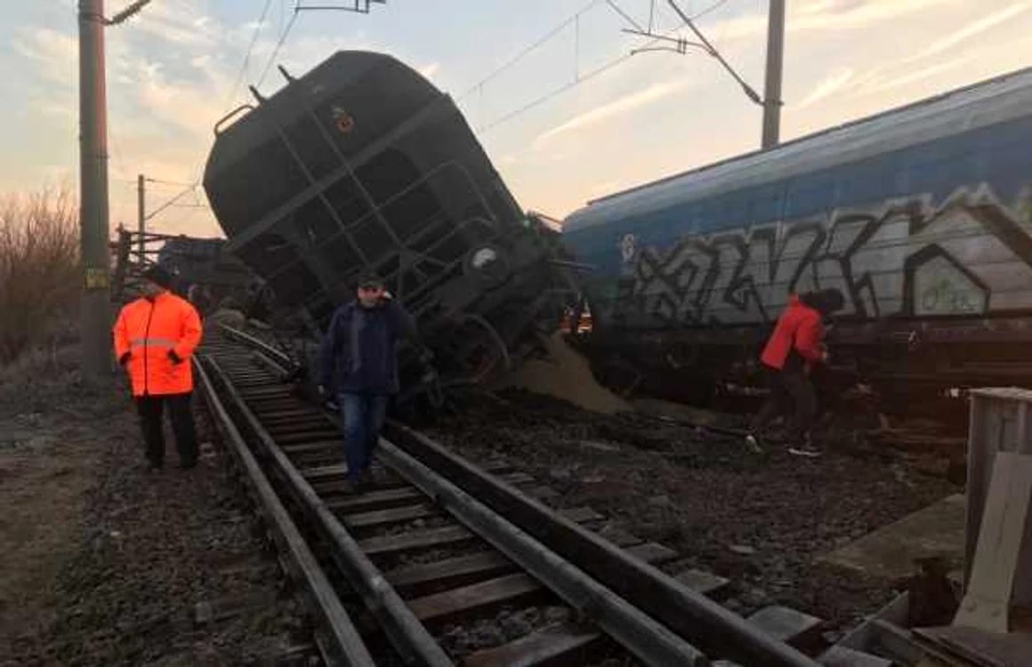 tren deraiat olt