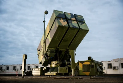 Sistem danez de apărare antiaeriană terestră NASAMS FOTO AFP