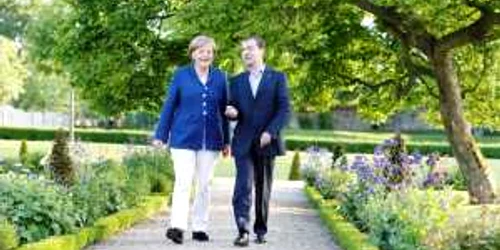 Anul trecut la Castelul Meseberg, cancelarul Angela Merkel a discutat cu preşedintele Medvedev şi despre viitorul Transnistriei