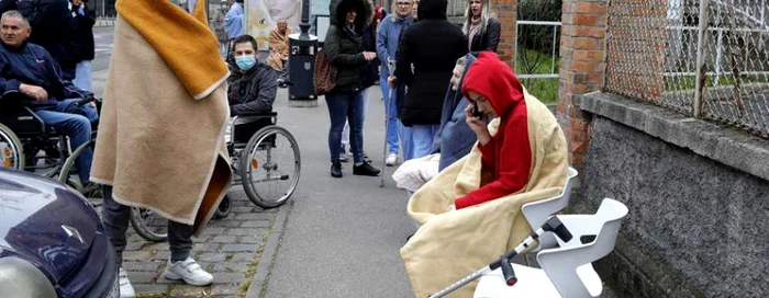 Cutremur la Zagreb Croaţia pe 22 martie 2020 5 punct 3 grade pe scara Richter FOTO EPA-EFE / Antonio Bat