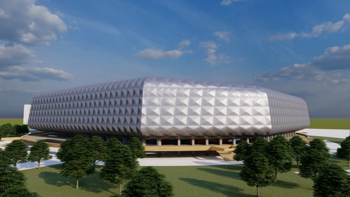 Proiectul noului stadion din Timișoara FOTO Alin Nica