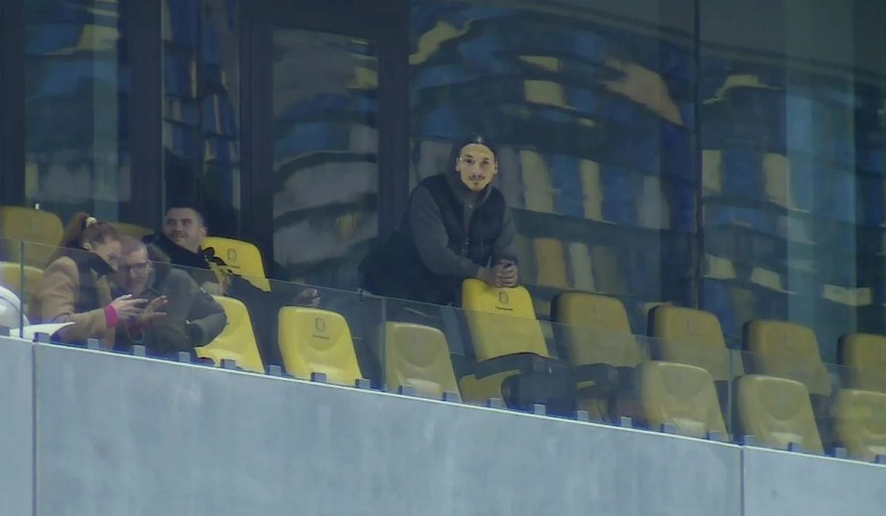 O prezență „exotică”, zărită în tribune (FOTO: Captură TV)
