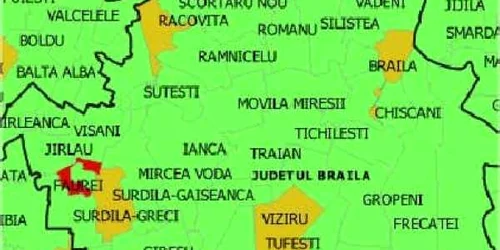 harta Covid Braila