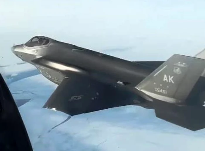 Avion american F-35, filmat dintr-un SU-25 rusesc FOTO: captură video