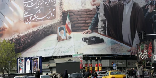 Afiș cu noul lider suprem în Teheran FOTO profimedia jpg