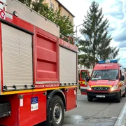 Bloc evacuat în Sibiu din cauza unei tigăi Foto ISU Sibiu jpeg