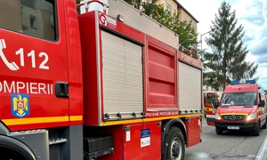 Bloc evacuat în Sibiu din cauza unei tigăi Foto ISU Sibiu jpeg