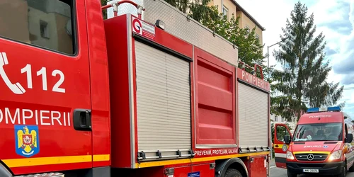 Bloc evacuat în Sibiu din cauza unei tigăi Foto ISU Sibiu jpeg