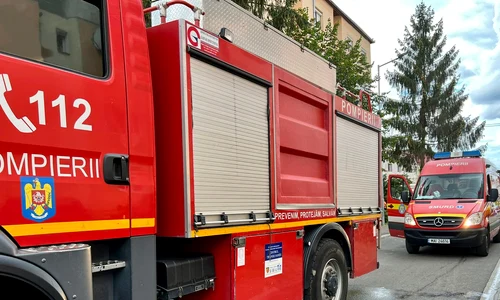 Bloc evacuat în Sibiu din cauza unei tigăi Foto ISU Sibiu jpeg