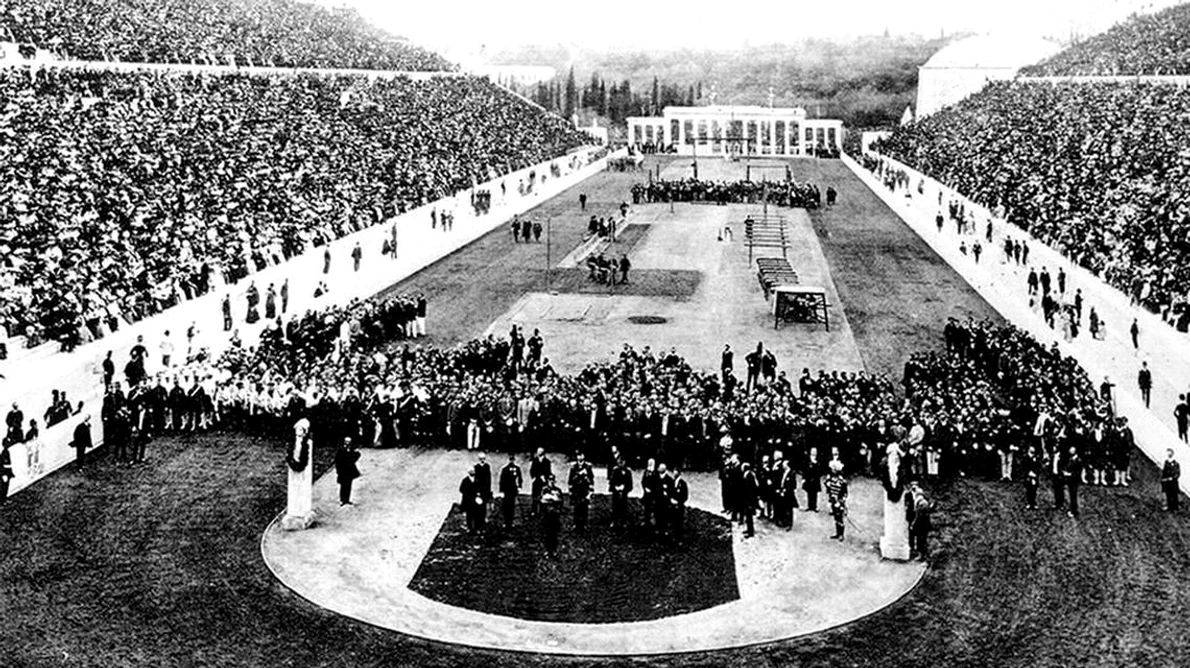 Calendar 6 aprilie: 1896   Primele Jocuri Olimpice moderne au fost deschise la Atena, la 1 500 de ani după ce competiția antică a fost interzisă de împăratul Teodosiu I jpeg