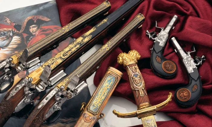 O sabie și cinci arme de foc ale lui Napoleon, vândute la licitație / FOTO jpeg