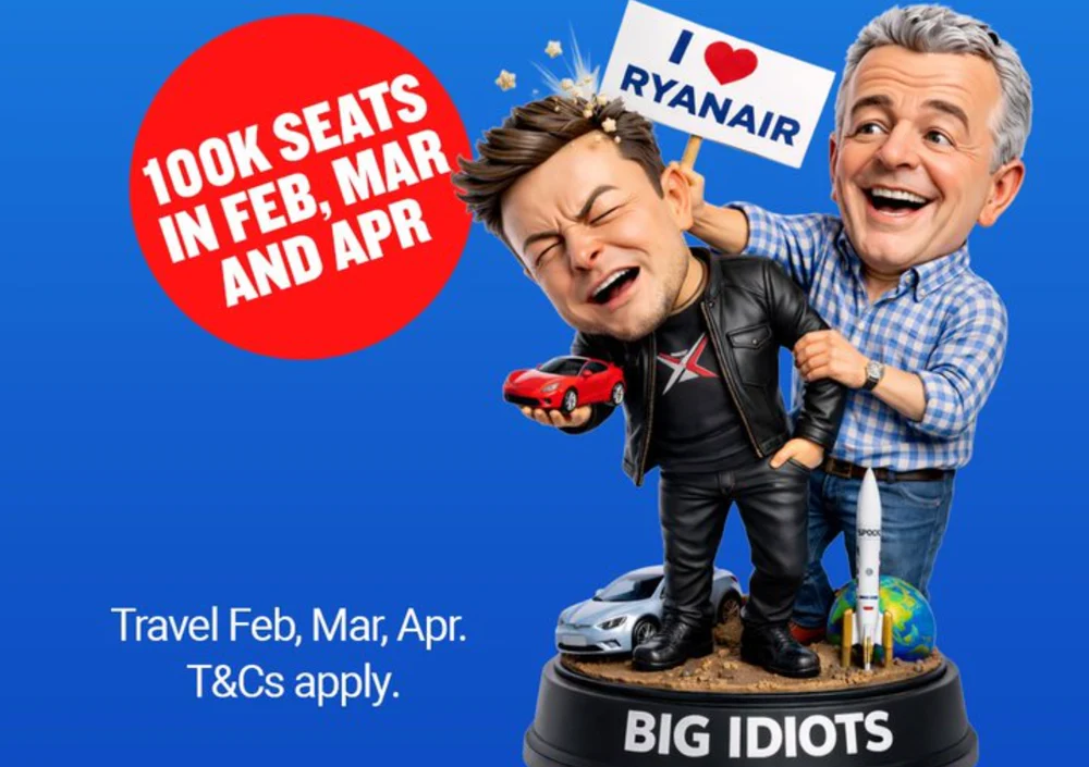 Jigniri între Elon Musk și șeful Ryanair din cauza Starlink. Miliardarul sugerează că ar cumpăra compania aeriană: „Un idiot”