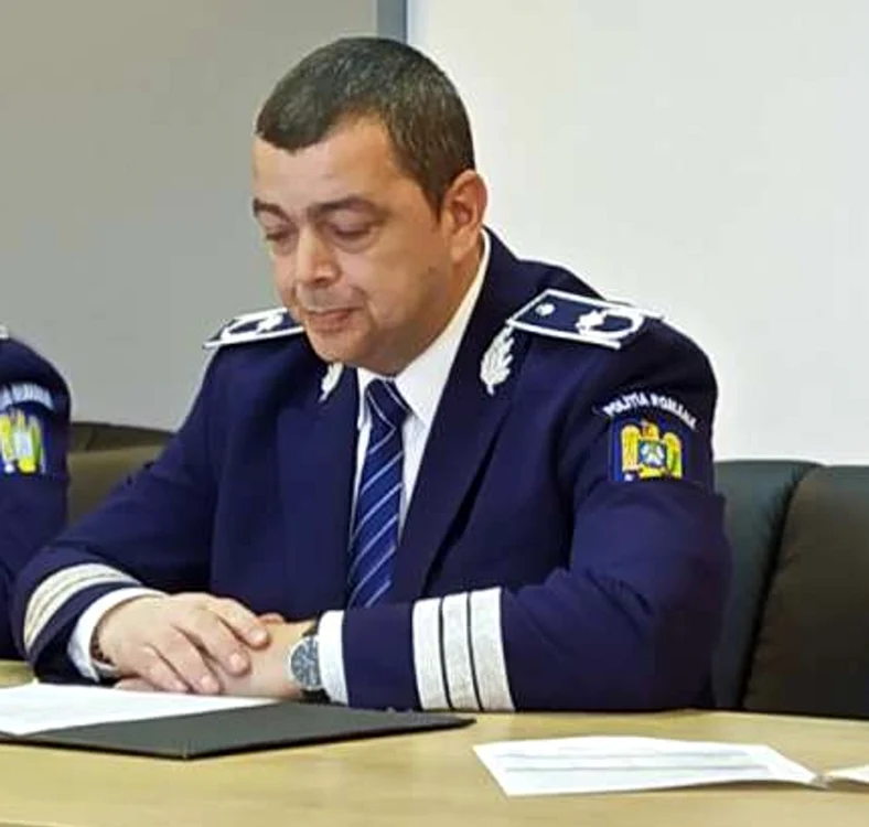 Chestorul de poliție Tiberiu Ivancea șeful IPJ Sibiu Foto Adevărul jpg