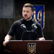 Volodimir Zelenski la Universitatea Națională de Apărare din Kiev FOTO PROFIMEDIA