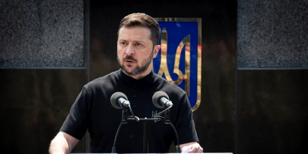 Volodimir Zelenski la Universitatea Națională de Apărare din Kiev FOTO PROFIMEDIA