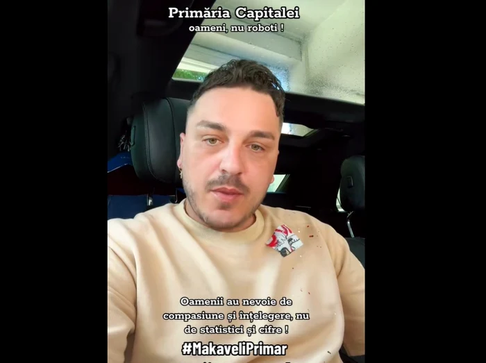 Makaveli vrea la Primăria Capitalei Foto: Captură video TikTok