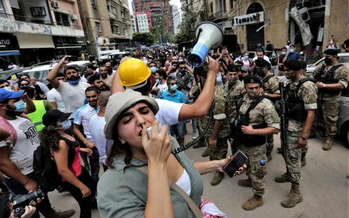 Proteste în Beirut Liban FOTO EPA=EFE