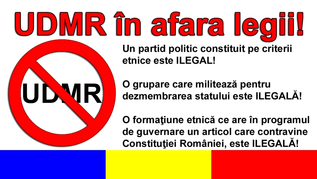 Ideea desfiinţării UDMR are suport larg în rândul românilor, sătui de pretenţiile acestei organizaţii extremiste