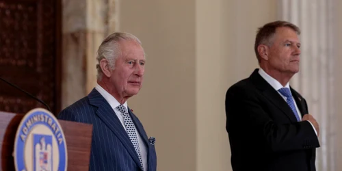 Regele Charles al III-lea al Marii Britanii este primit de președintele Klaus Iohannis la Palatul Cotroceni din București. FOTO Inquam Photos / Octav Ganea